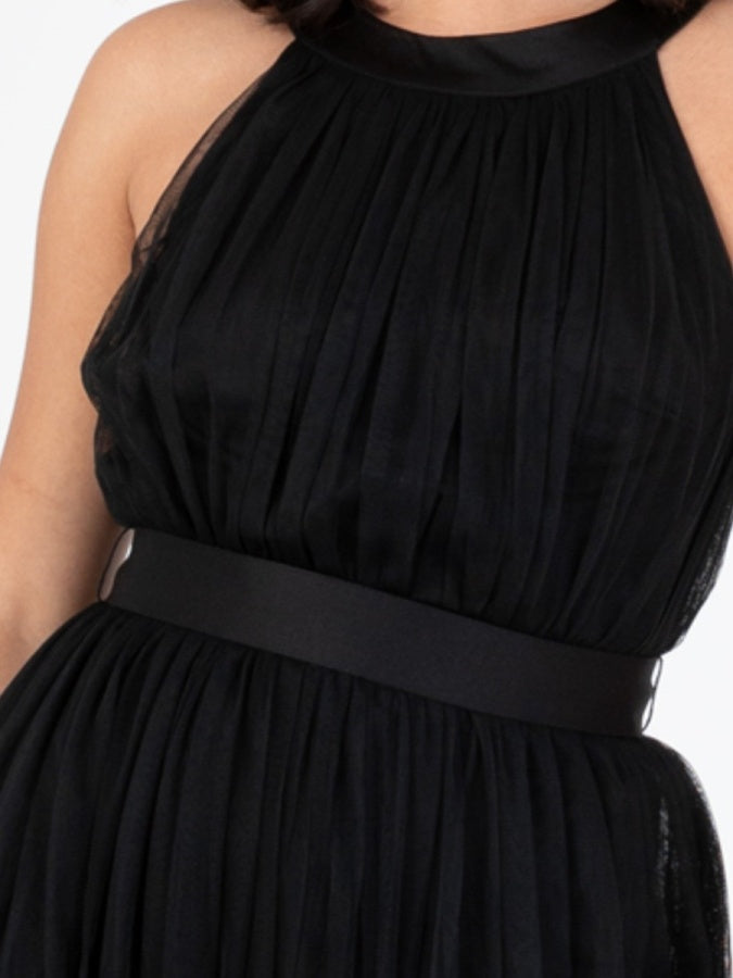 Anaya With Love Recycled Black Halter Neck Maxi Dress