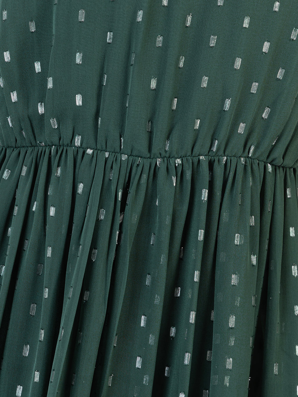 Anaya With Love Recycled Dark Green Halter Neck Tiered Maxi Dress
