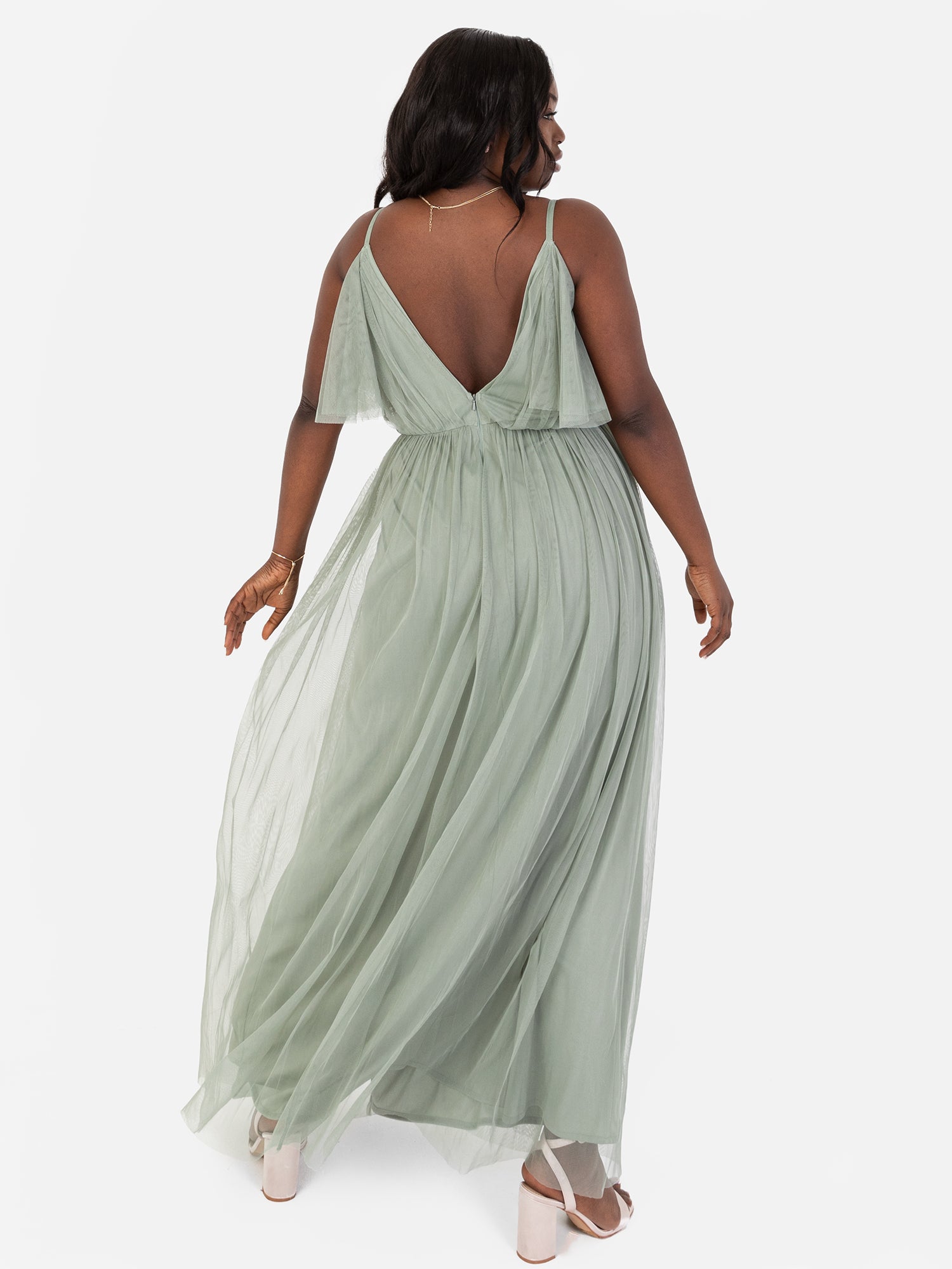 Anaya with Love Recycled Frosty Green Cami Maxi Dress
