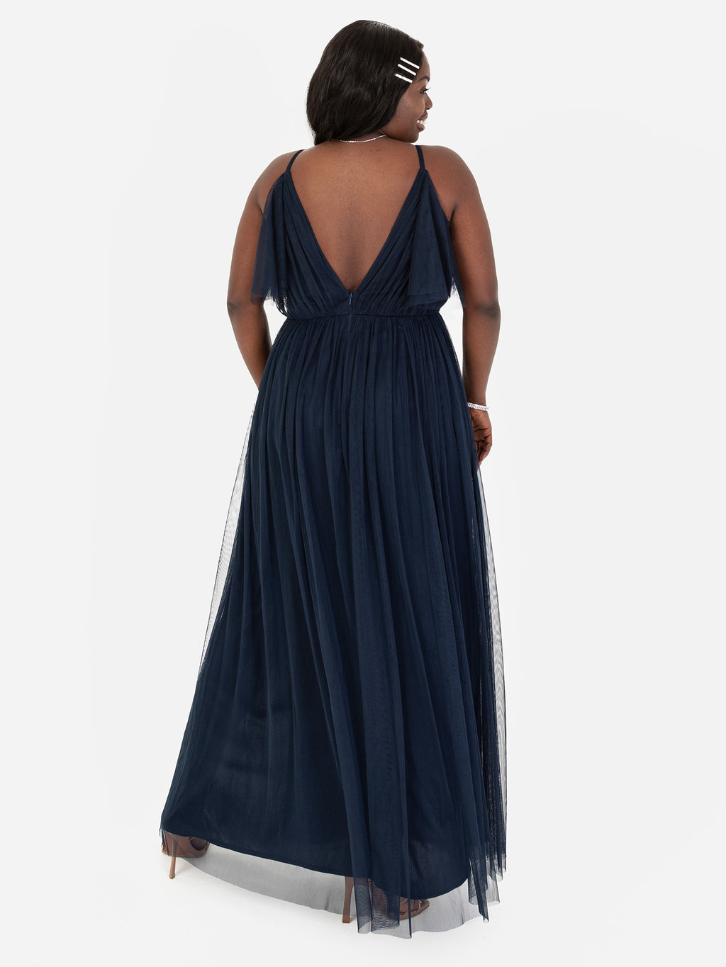 Anaya with Love Recycled Navy Cami Maxi Dress