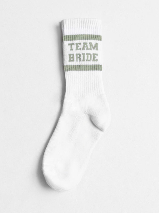 Maya Sage Green 'Team Bride' Socks