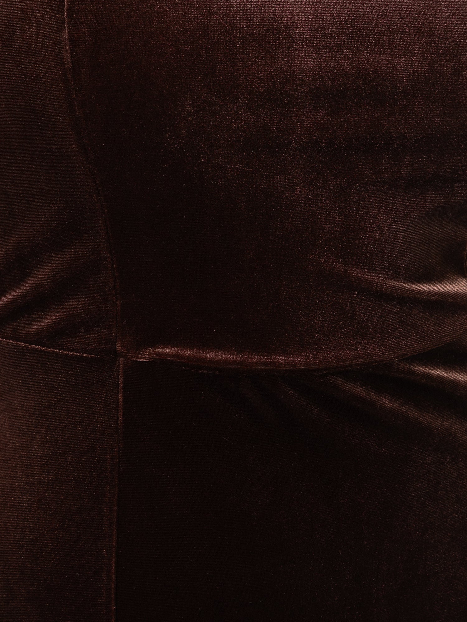 Maya Deluxe Chocolate Velvet Bardot Dress