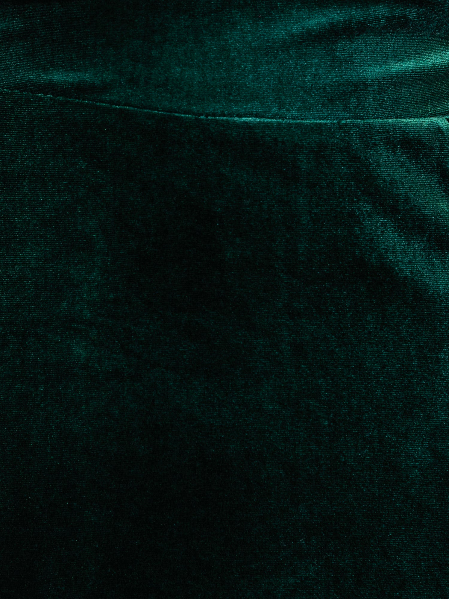 Maya Emerald Green V Neck 3/4 Flute Sleeve Velvet Maxi Dress