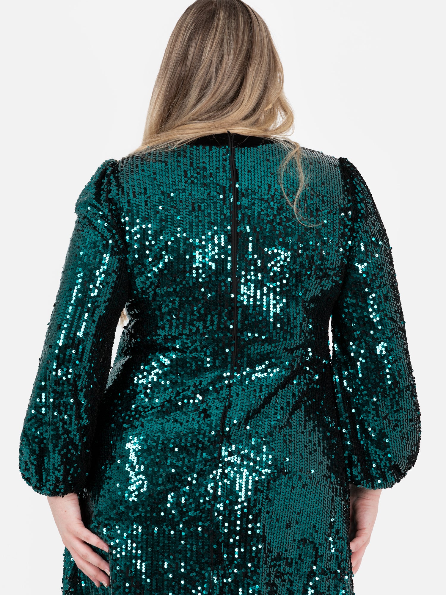 Lovedrobe Fully Embellished Velvet Bow Detail Mini Dress