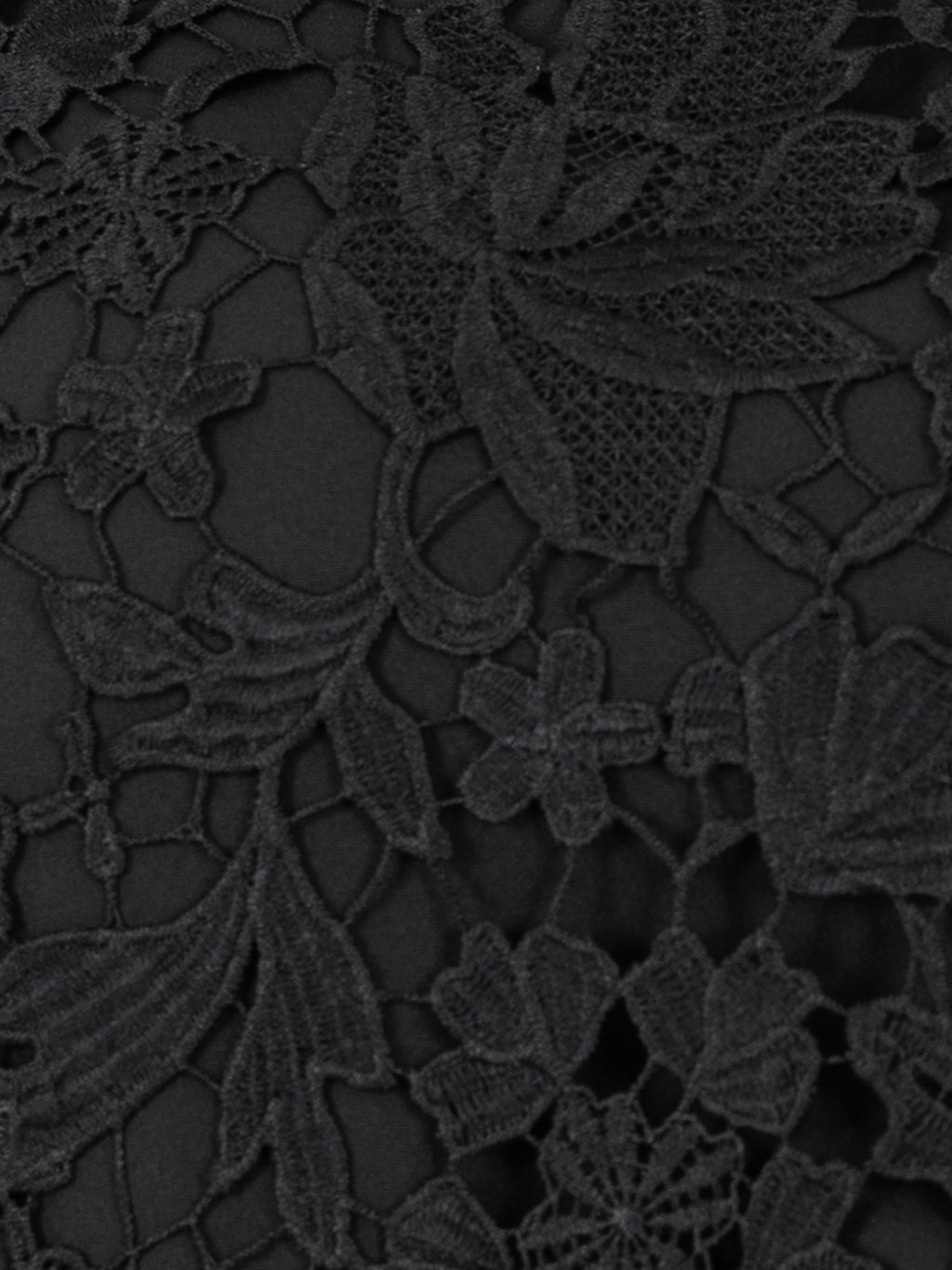 Lovedrobe Black Floral Lace Scalloped Hem Trousers