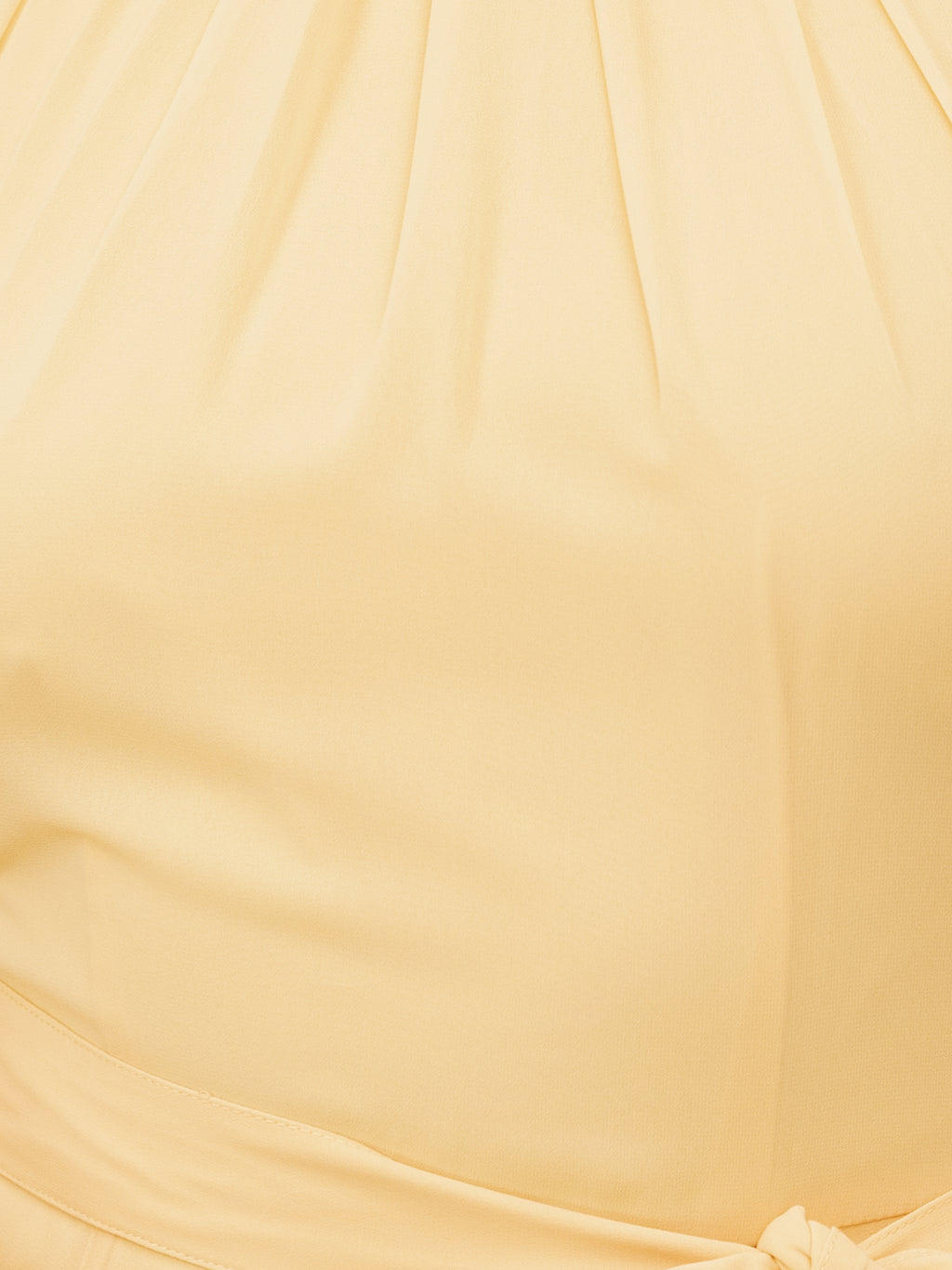Anaya With Love Recycled Butter Yellow Self-Tie Halter Neck Maxi Dress