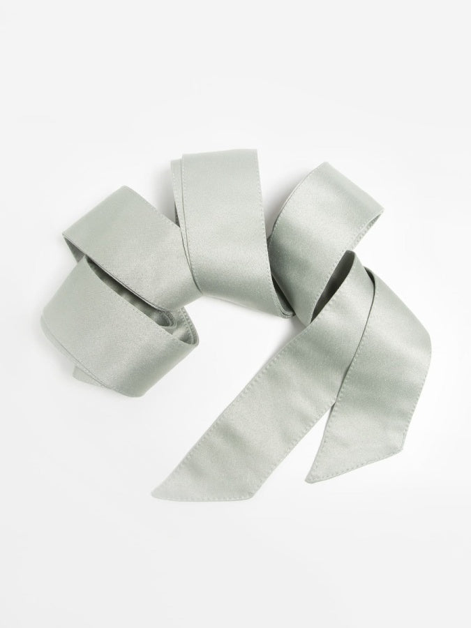 Maya Green Lily Satin Sash Belt