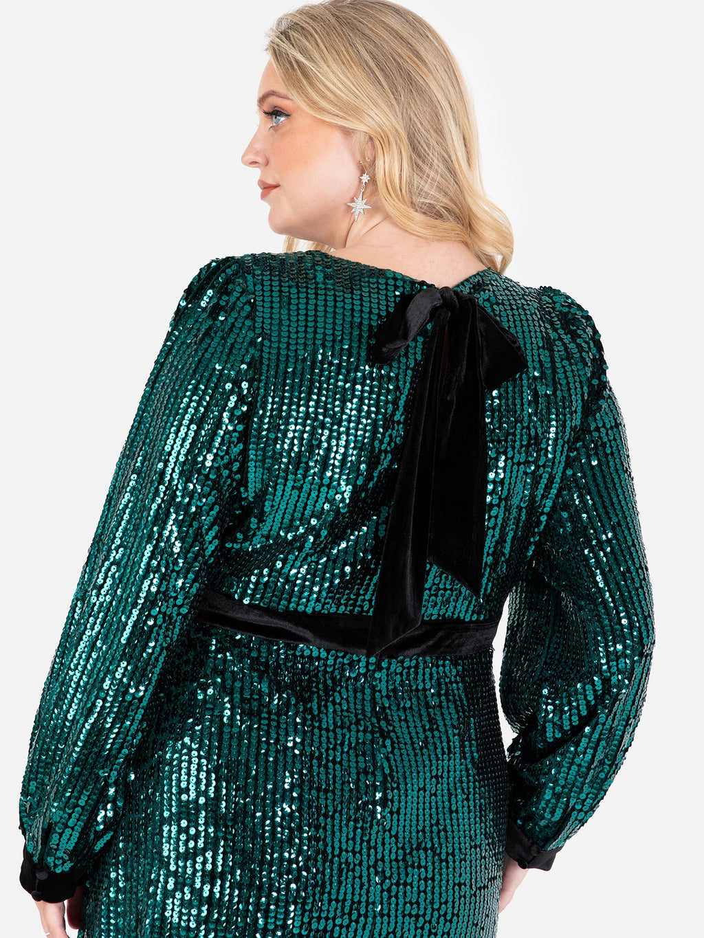 Lovedrobe Luxe Fully Embellished Velvet Midi Dress