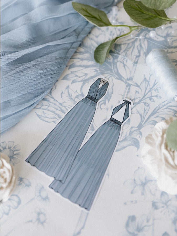 Anaya With Love Recycled Soft Blue Open Back Maxi Dress