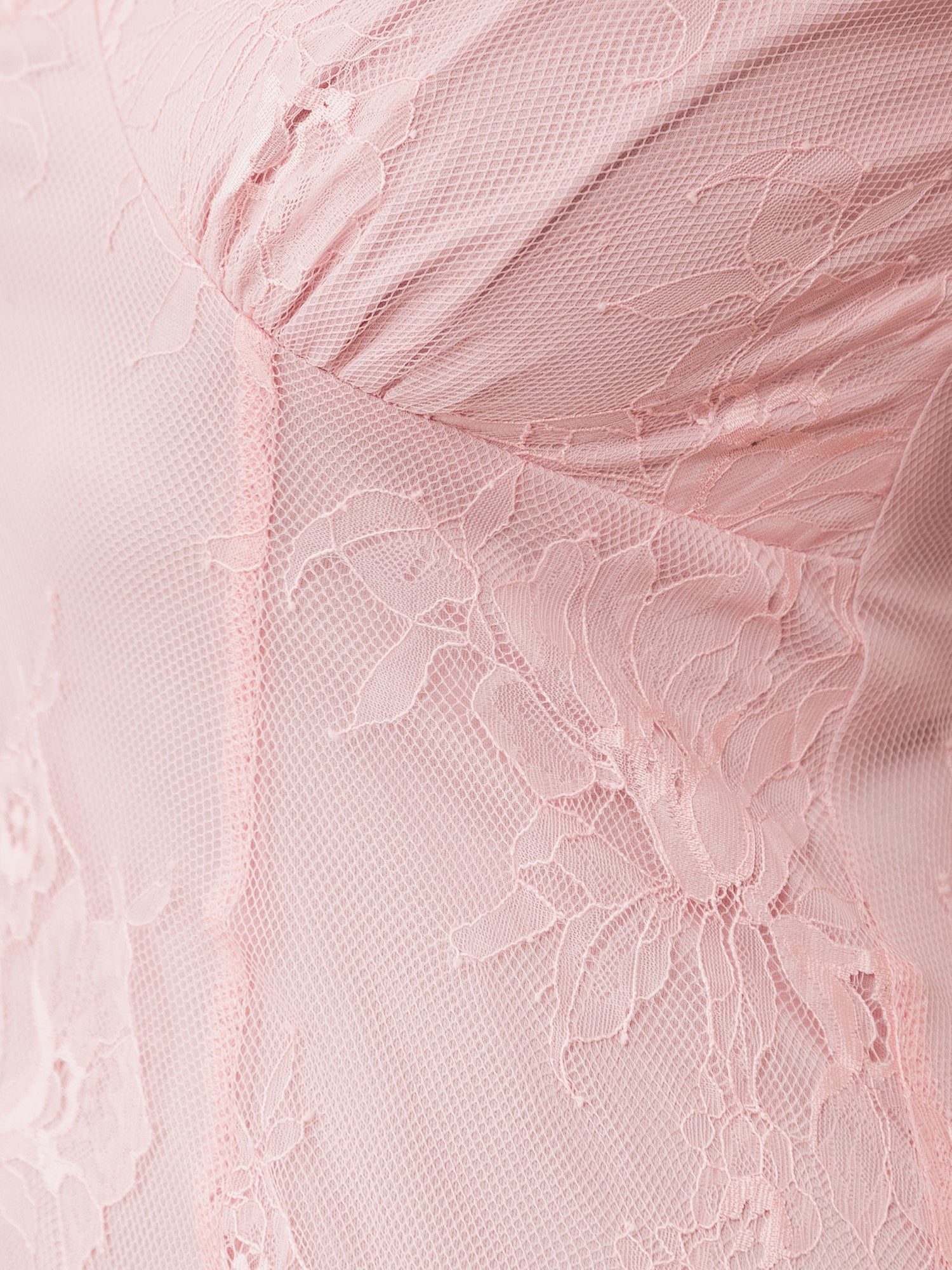 Maya Soft Pink Lace V Neck Maxi Dress