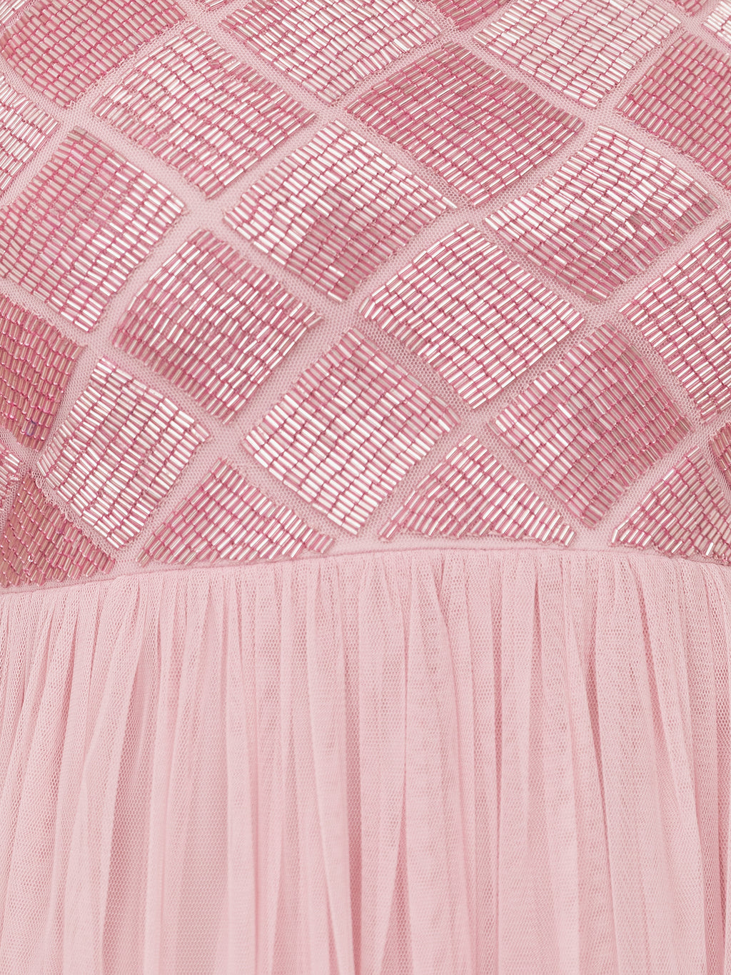 Maya Soft Pink Geometric Embellished Cami Maxi Dress