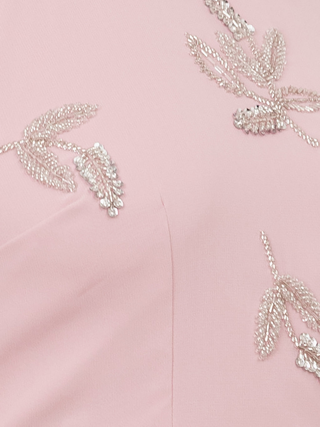 Maya Soft Pink Embellished Halter Neck & Open Back Maxi Dress