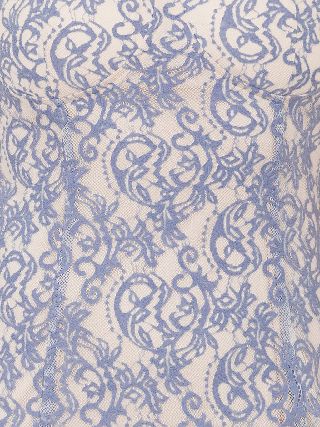 Maya Light Blue Sweetheart Neck Lace Midaxi Dress