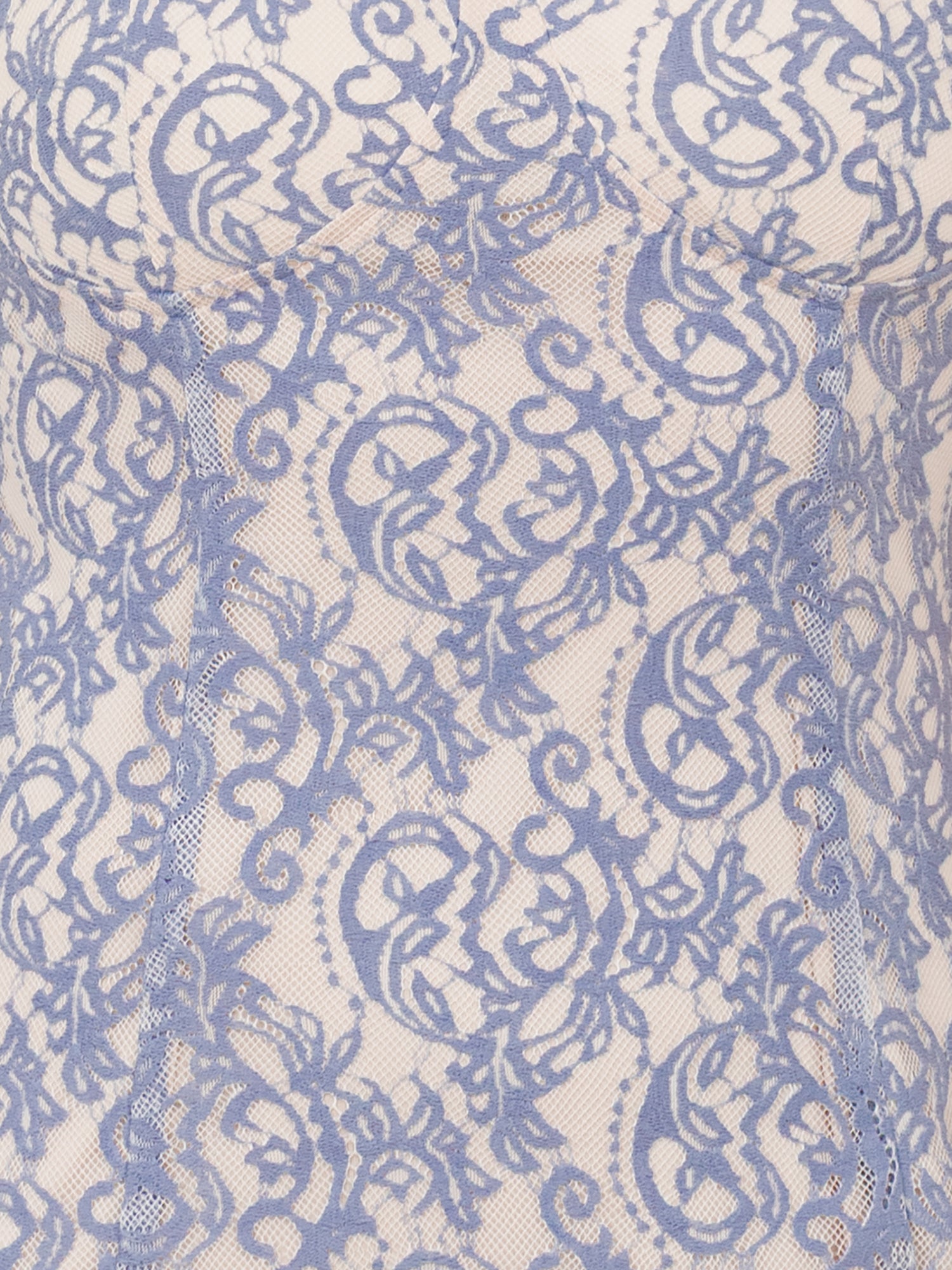 Maya Light Blue Sweetheart Neck Lace Midaxi Dress