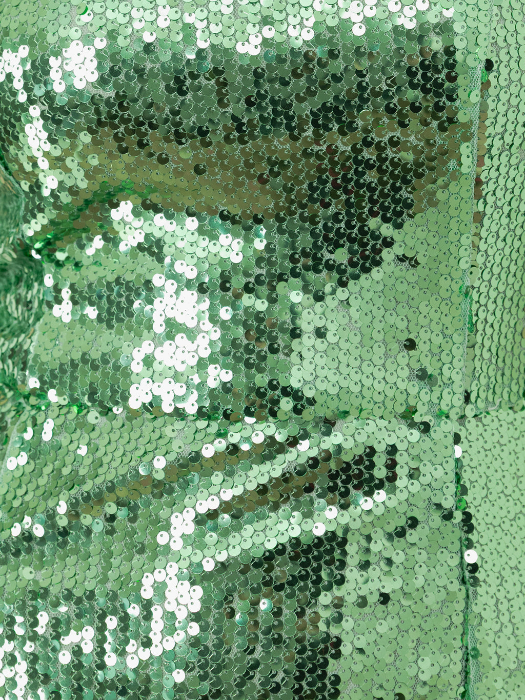 Maya Fully Embellished Green Bandeau Midi Dress