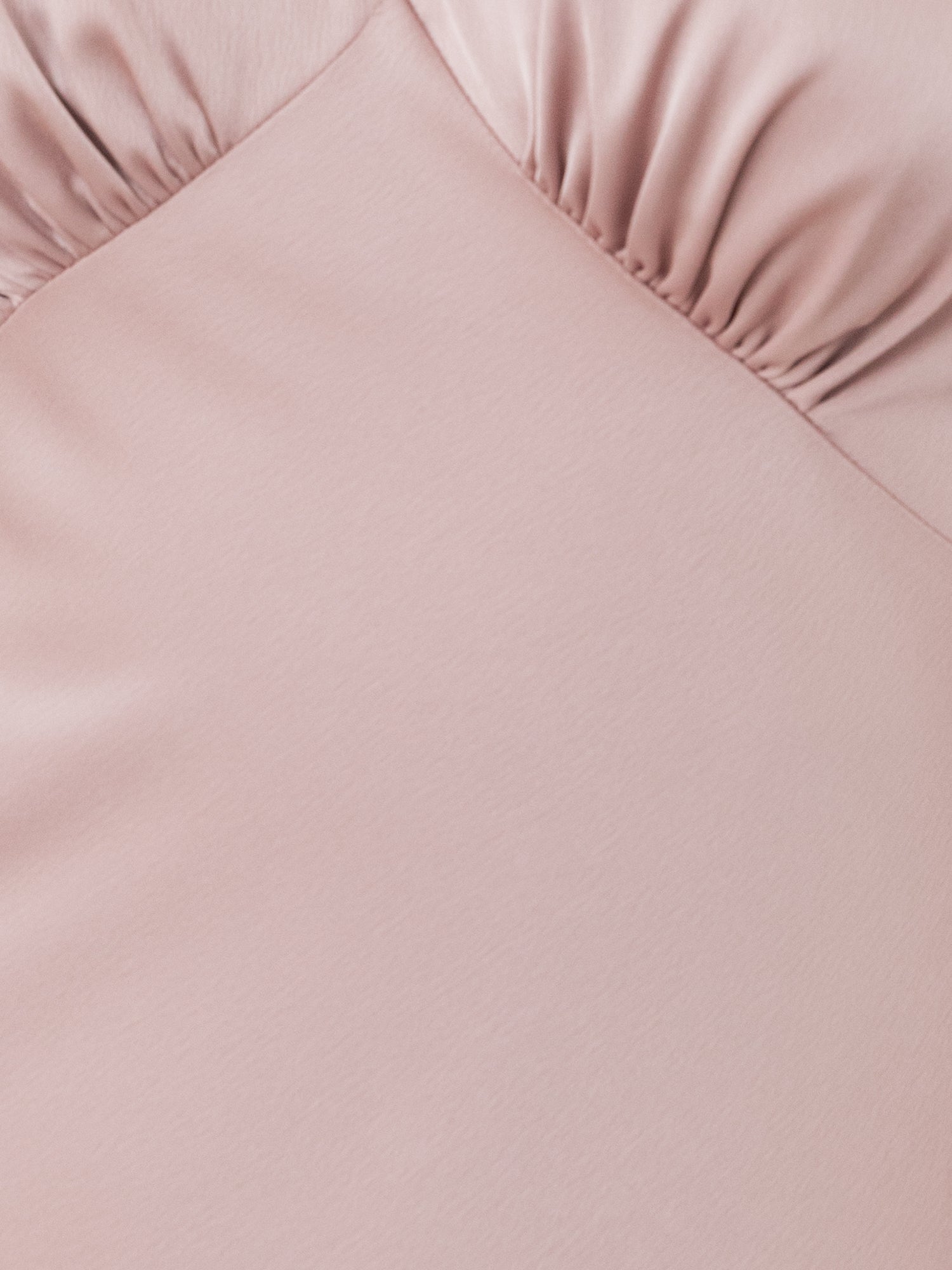 Maya Blush Sleeveless V Neck Satin Maxi Dress