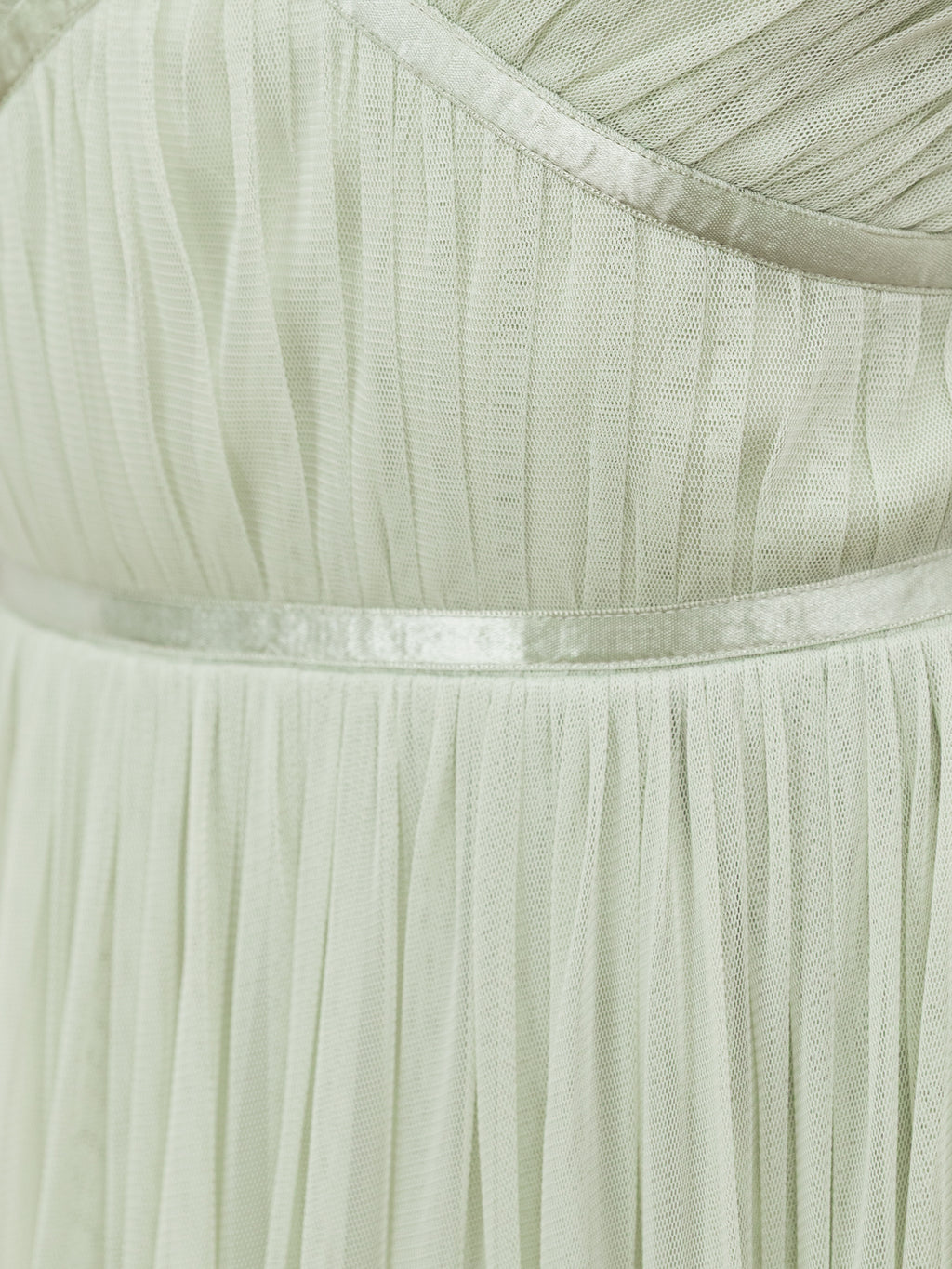 Anaya With Love Recycled Soft Green Ribbon Detail Midi Dress