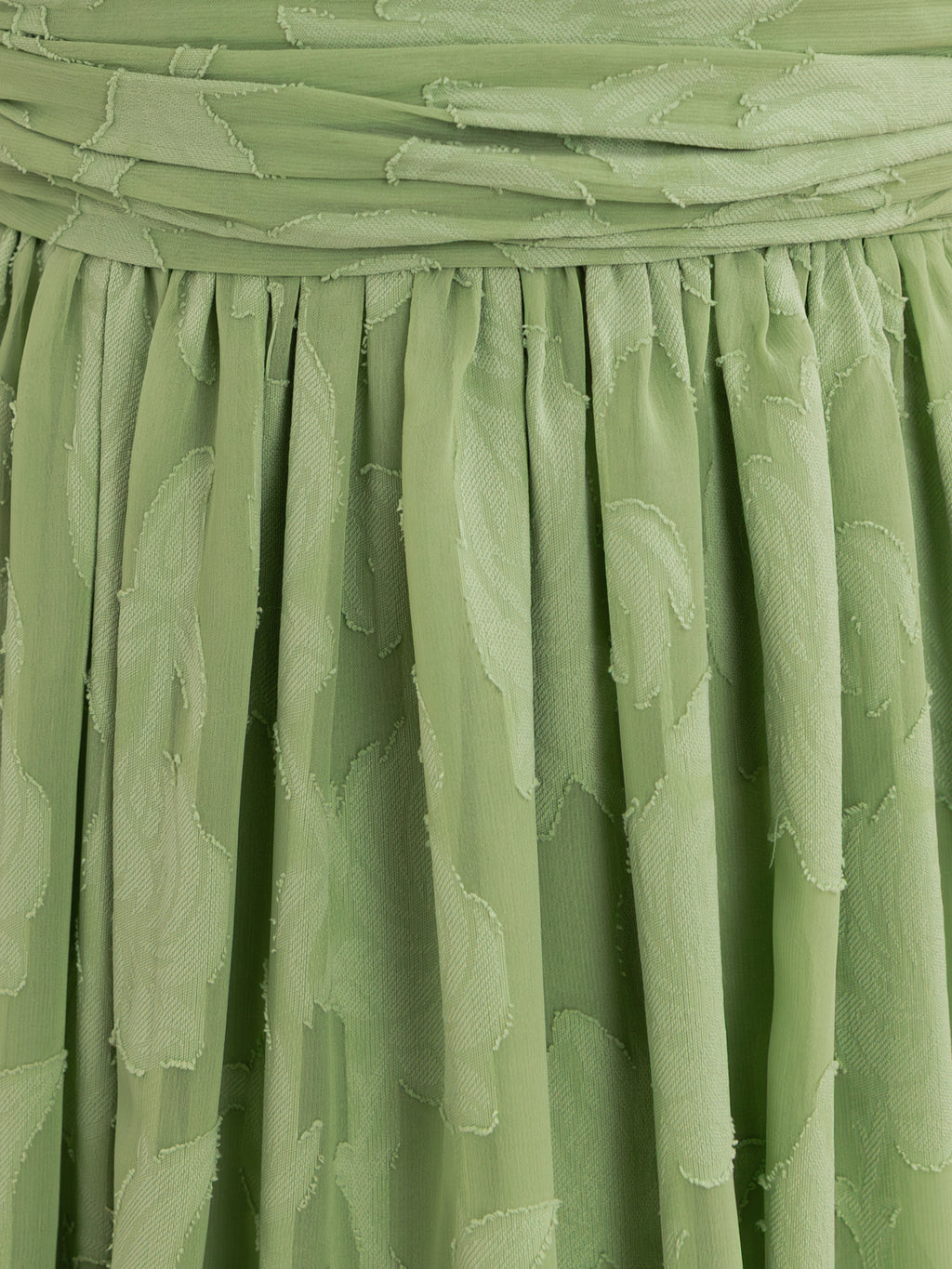 Anaya With Love Recycled Green Tea Floral Burnout Halter Neck Midaxi Dress