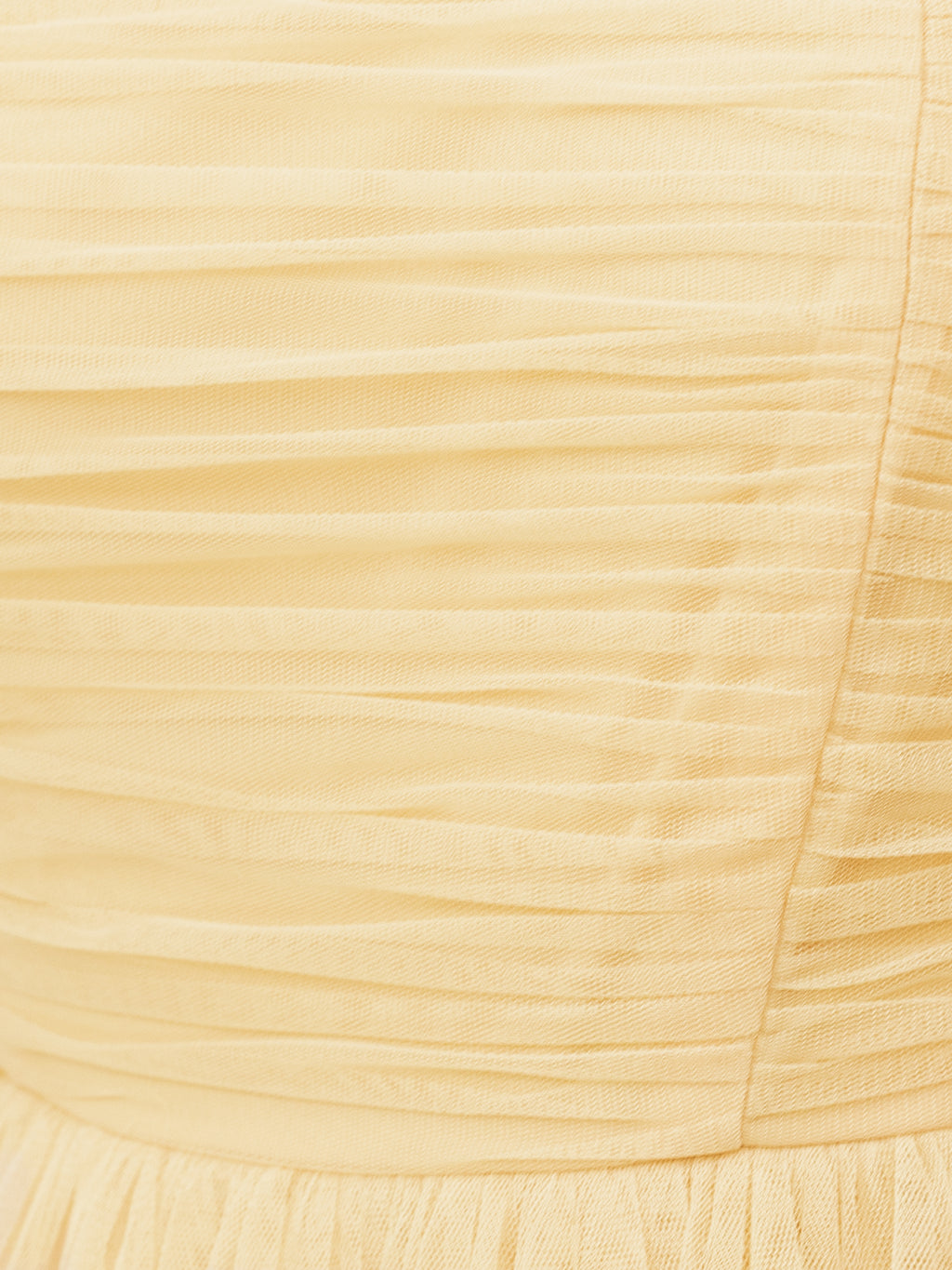 Anaya With Love Recycled Butter Yellow Square Neck Frill Midaxi Dress