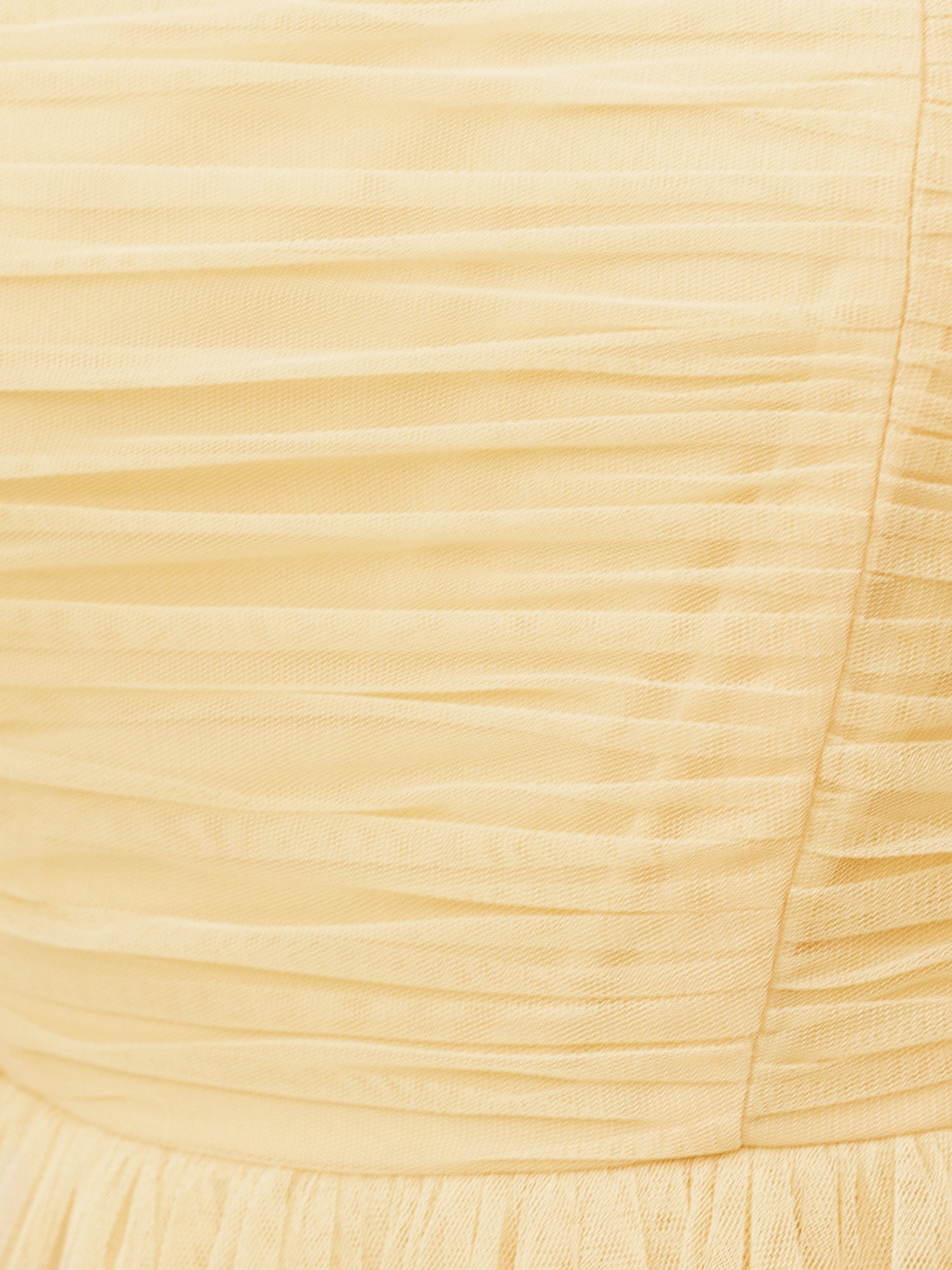 Anaya With Love Recycled Butter Yellow Square Neck Frill Midaxi Dress