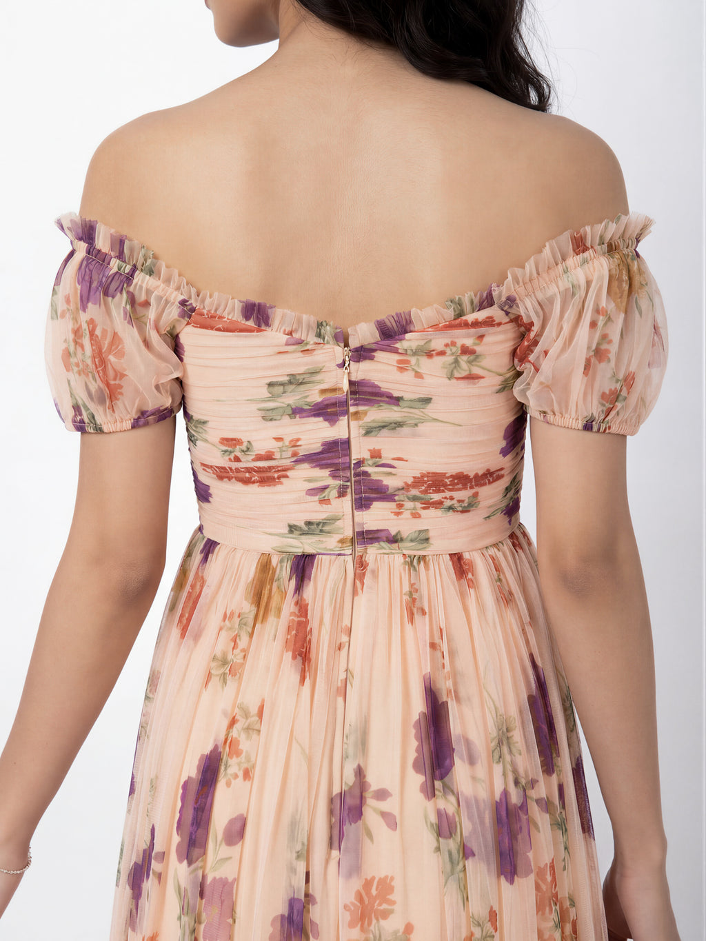 Anaya With Love Recycled Floral Bardot Maxi Dress