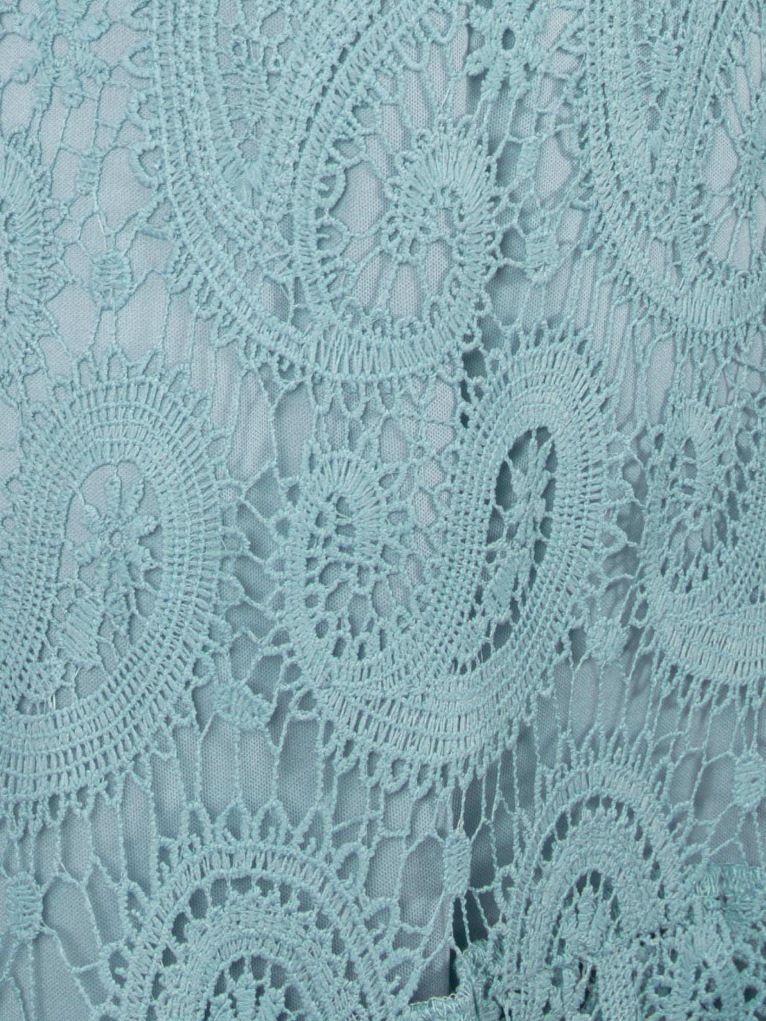 Maya Turquoise Paisley Lace Halter Neck Midaxi Dress