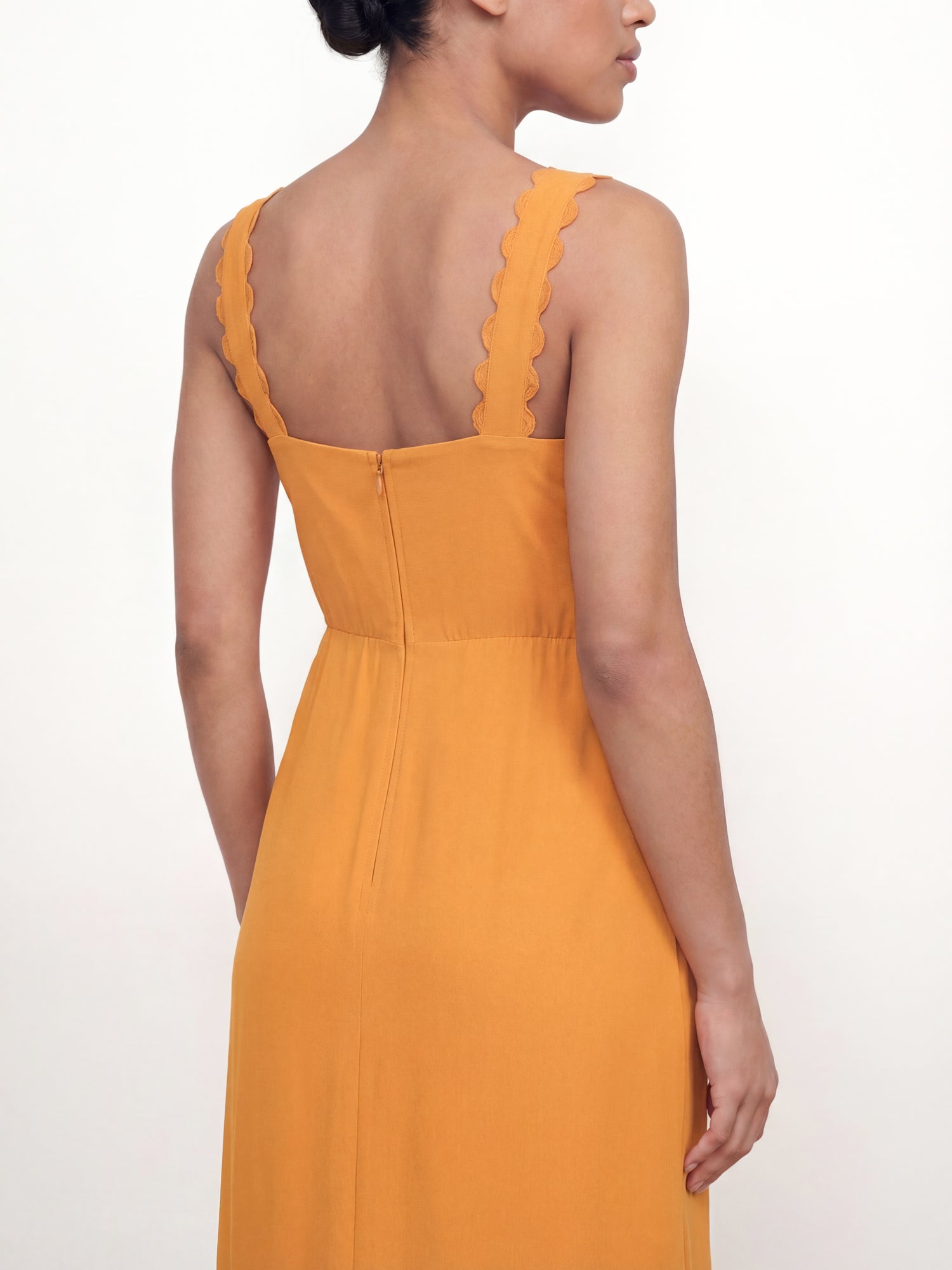 Maya Amber Embellished Square Neck Strappy Midaxi Dress
