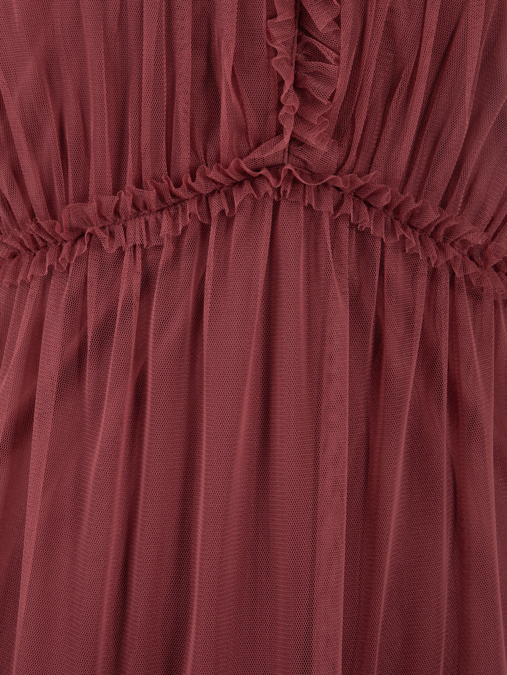 Anaya with Love Rusted Rose Keyhole Detail Short Sleeve Frill Midaxi Dress