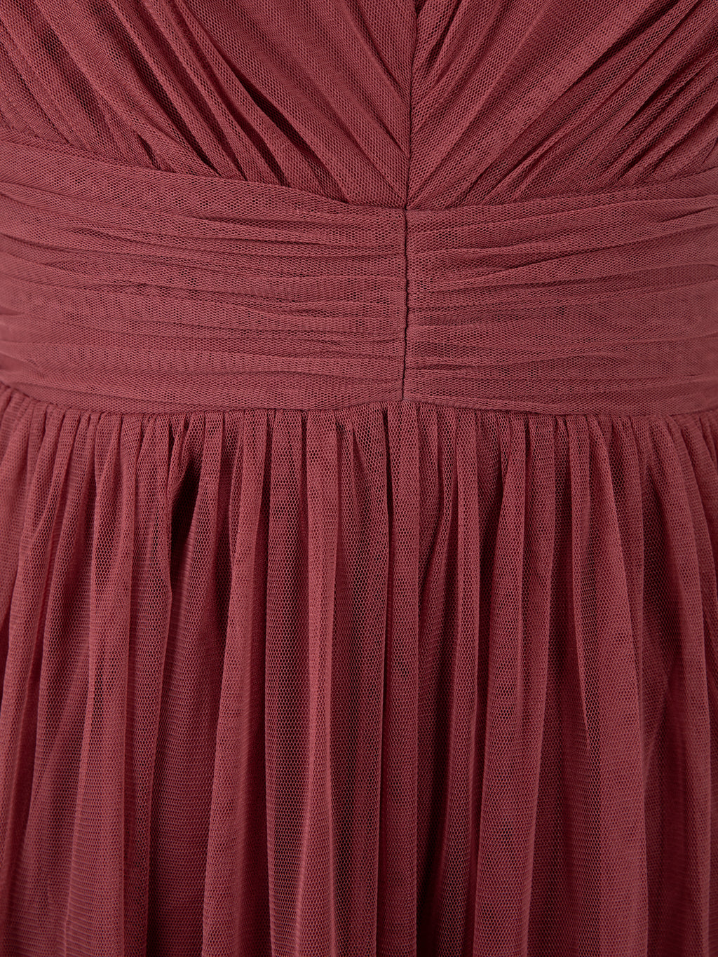Anaya With Love Recycled Rusted Rose Flutter Sleeve Ruffle Maxi Dress