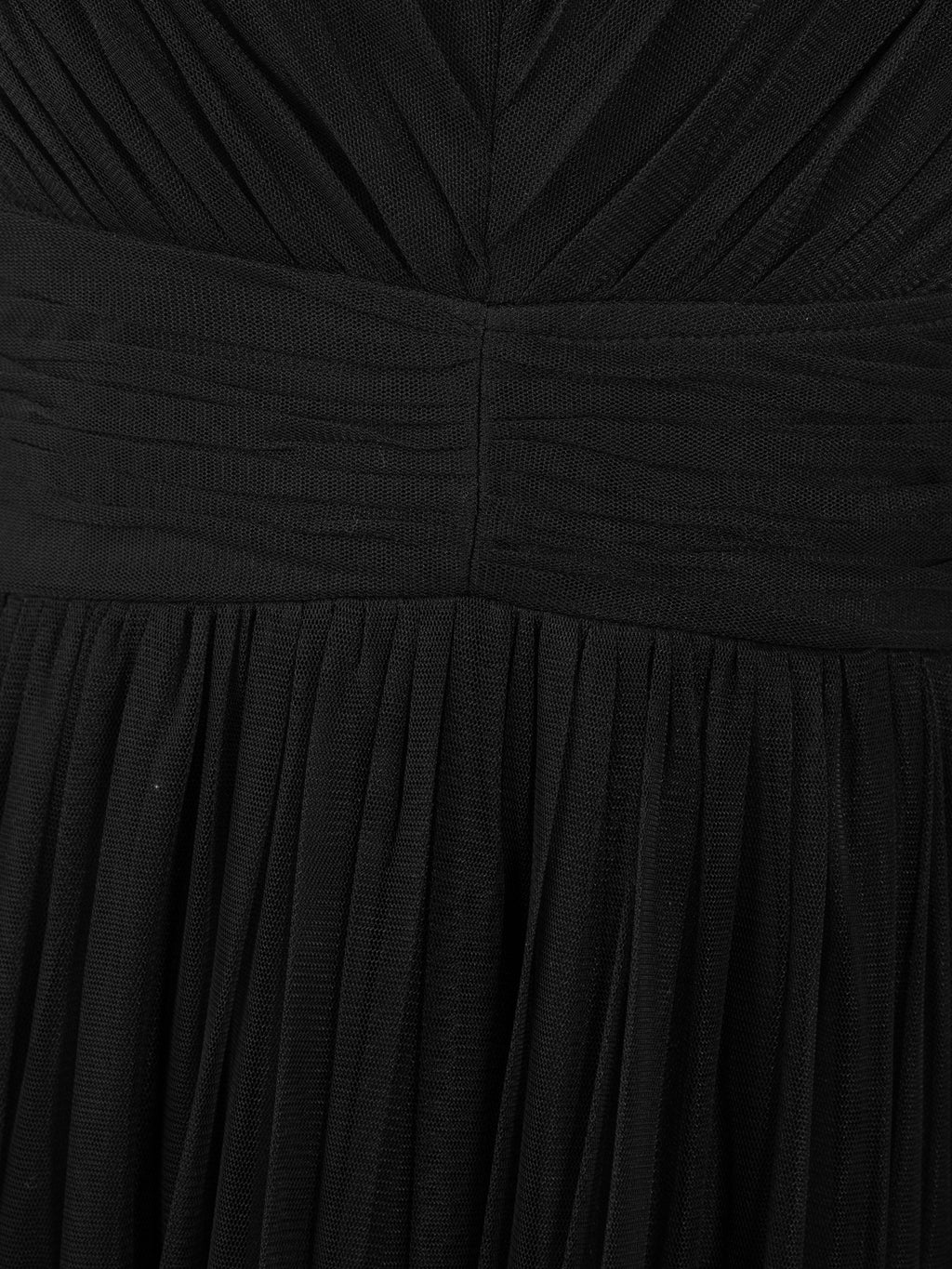 Anaya With Love Recycled Black Flutter Sleeve Ruffle Maxi Dress