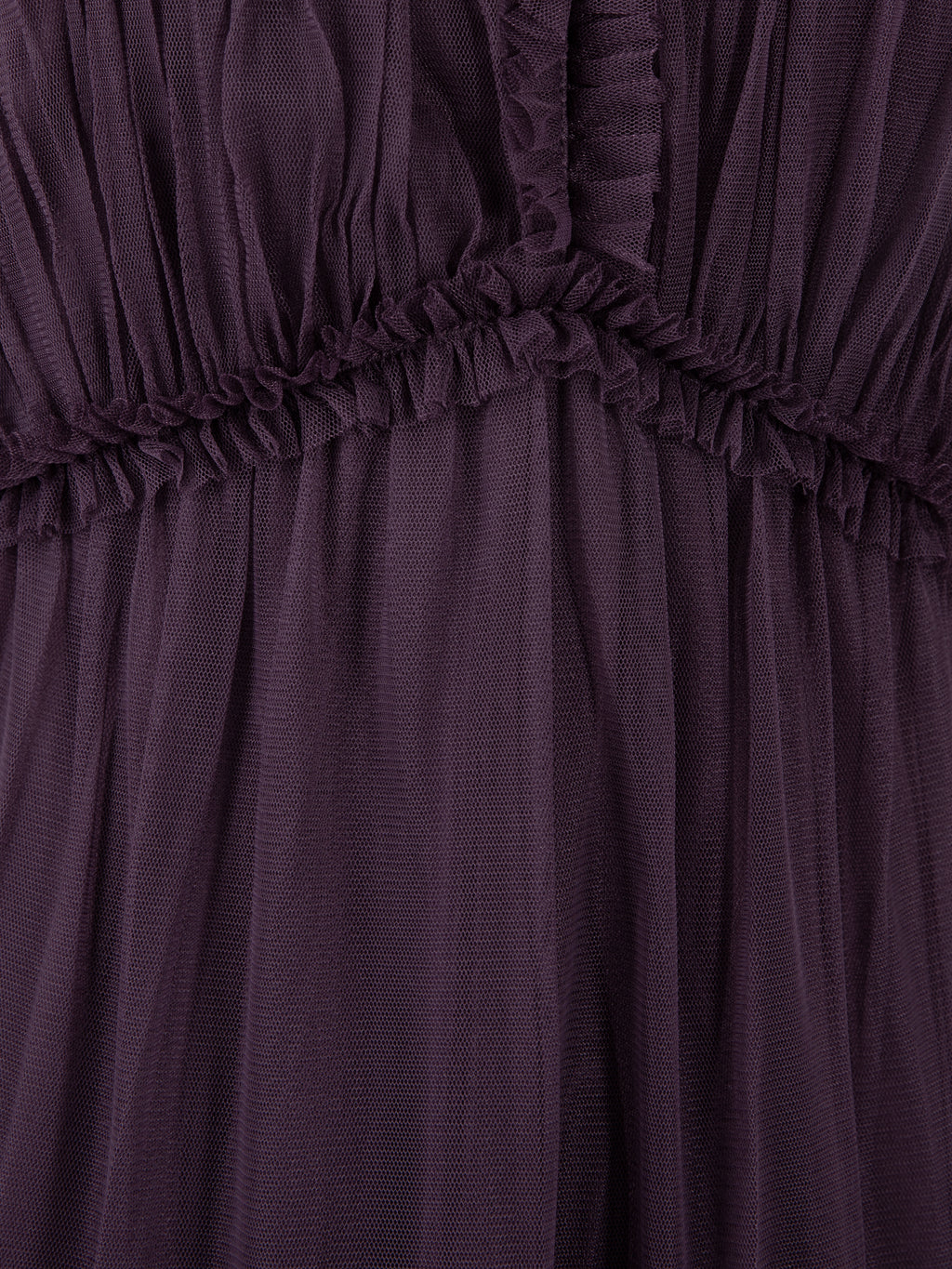 Anaya with Love Recycled Fig Keyhole Detail Short Sleeve Frill Midaxi Dress