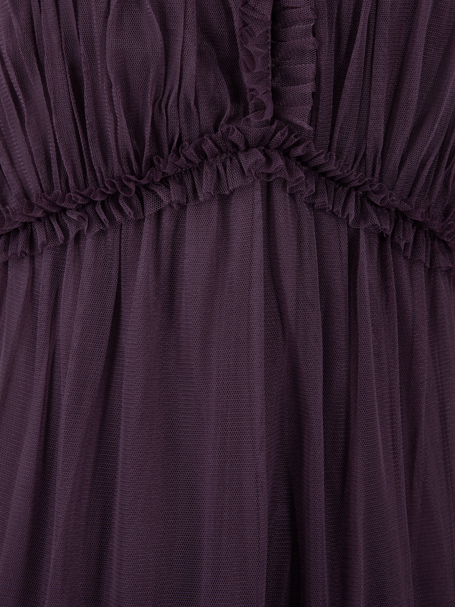 Anaya with Love Recycled Fig Keyhole Detail Short Sleeve Frill Midaxi Dress