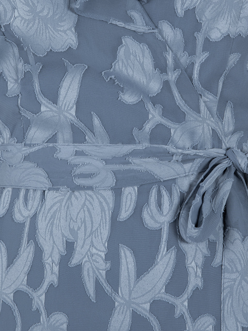 Anaya With Love Recycled Opal Blue Floral Burnout Cape Detail Maxi Dress