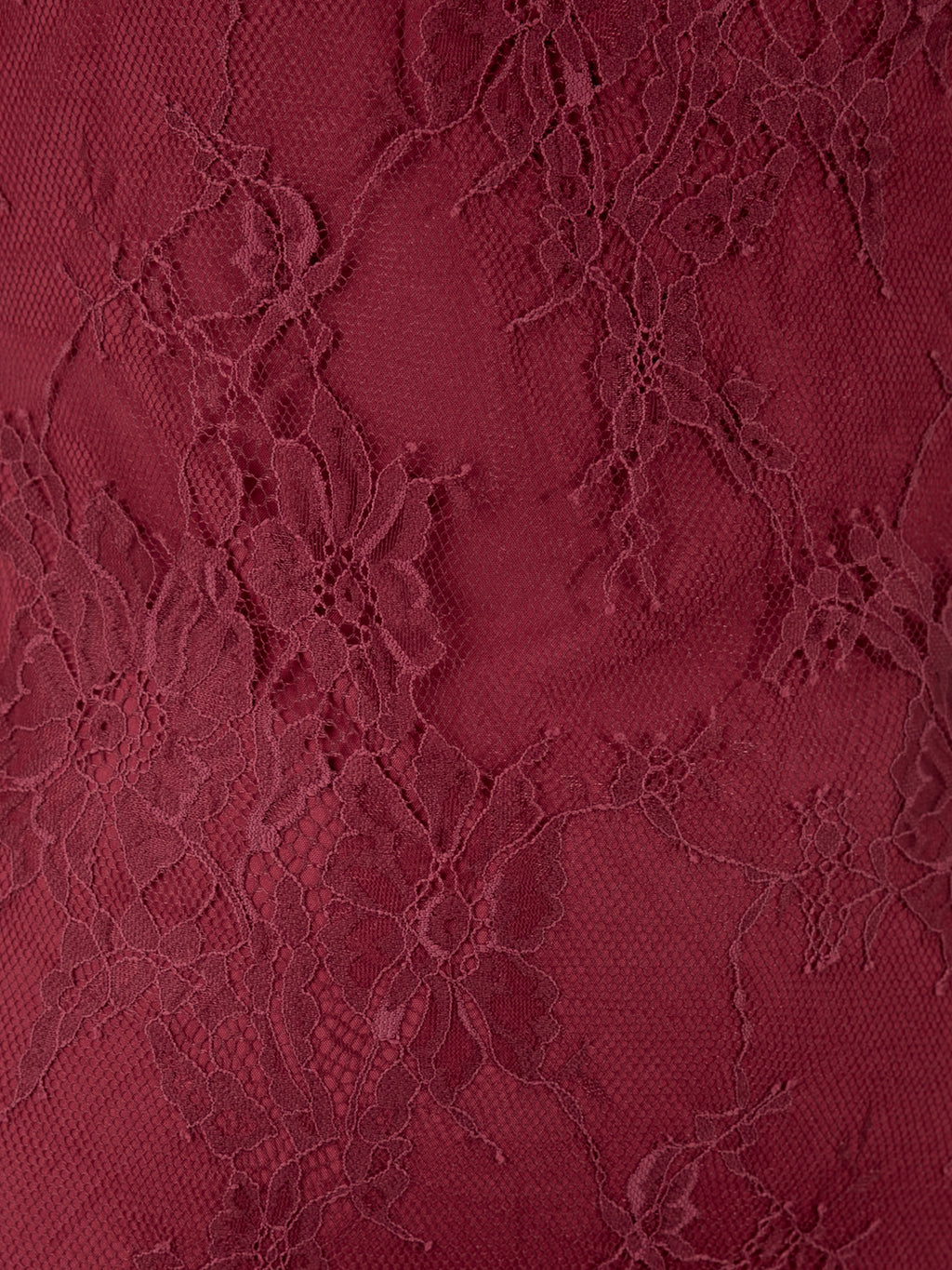 Maya Cranberry Floral Lace Halter Neck Ruffle Maxi Dress