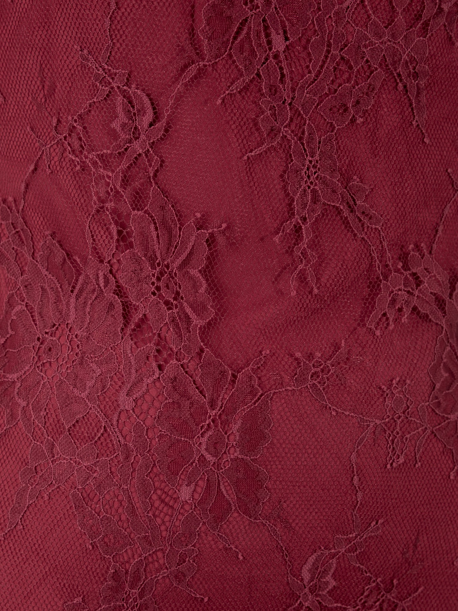 Maya Cranberry Floral Lace Halter Neck Ruffle Maxi Dress