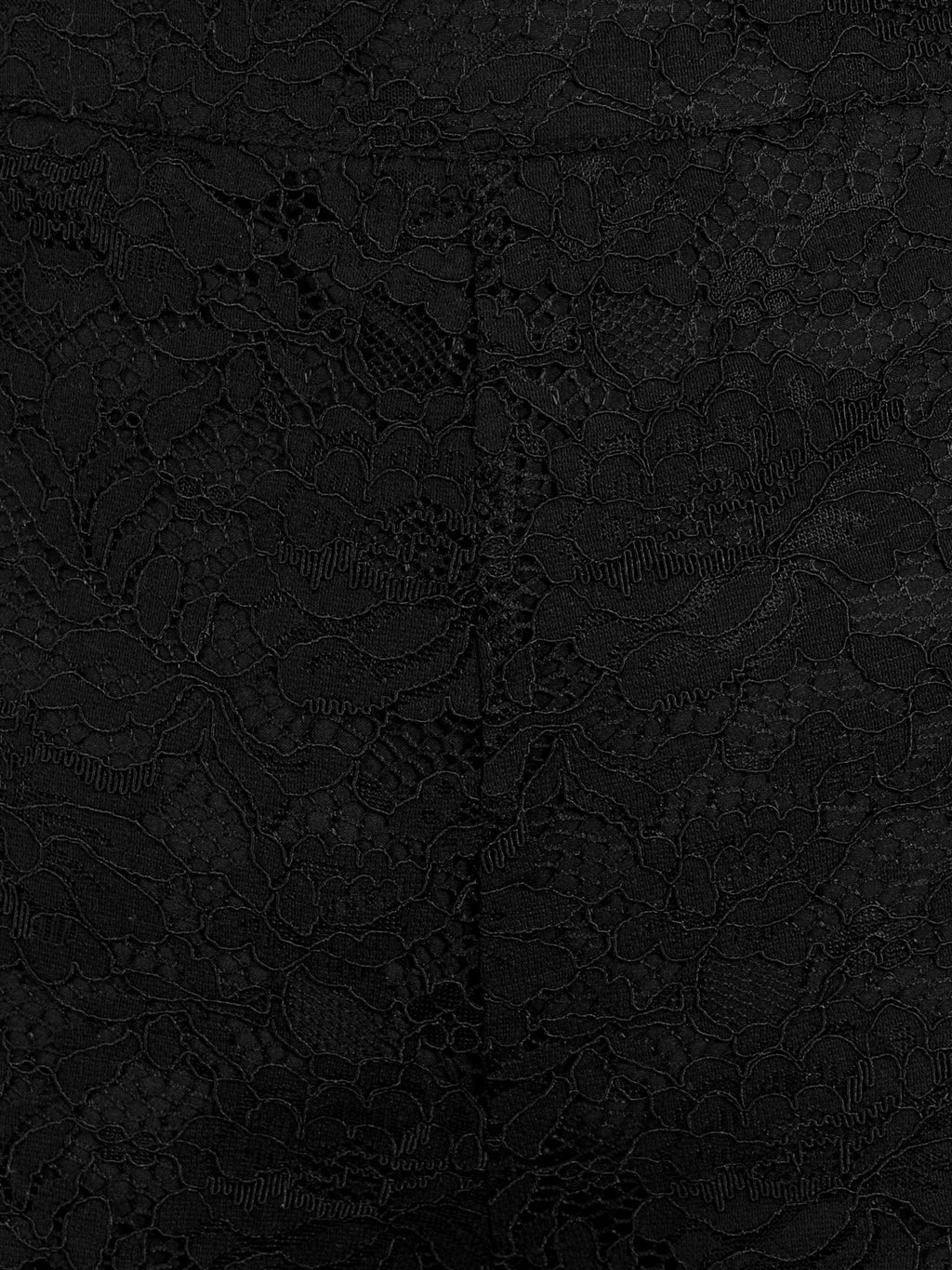 Maya Black Floral Lace High Waist Trousers