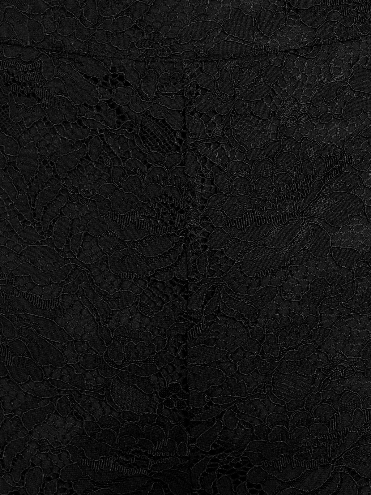 Maya Black Floral Lace High Waist Trousers