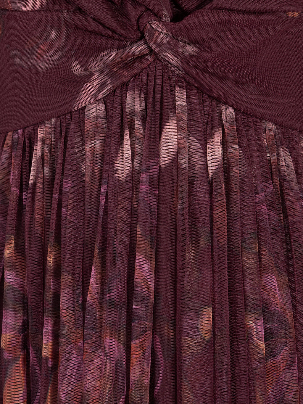 Anaya With Love Recycled Fig Floral Print Twist Detail Maxi Dress