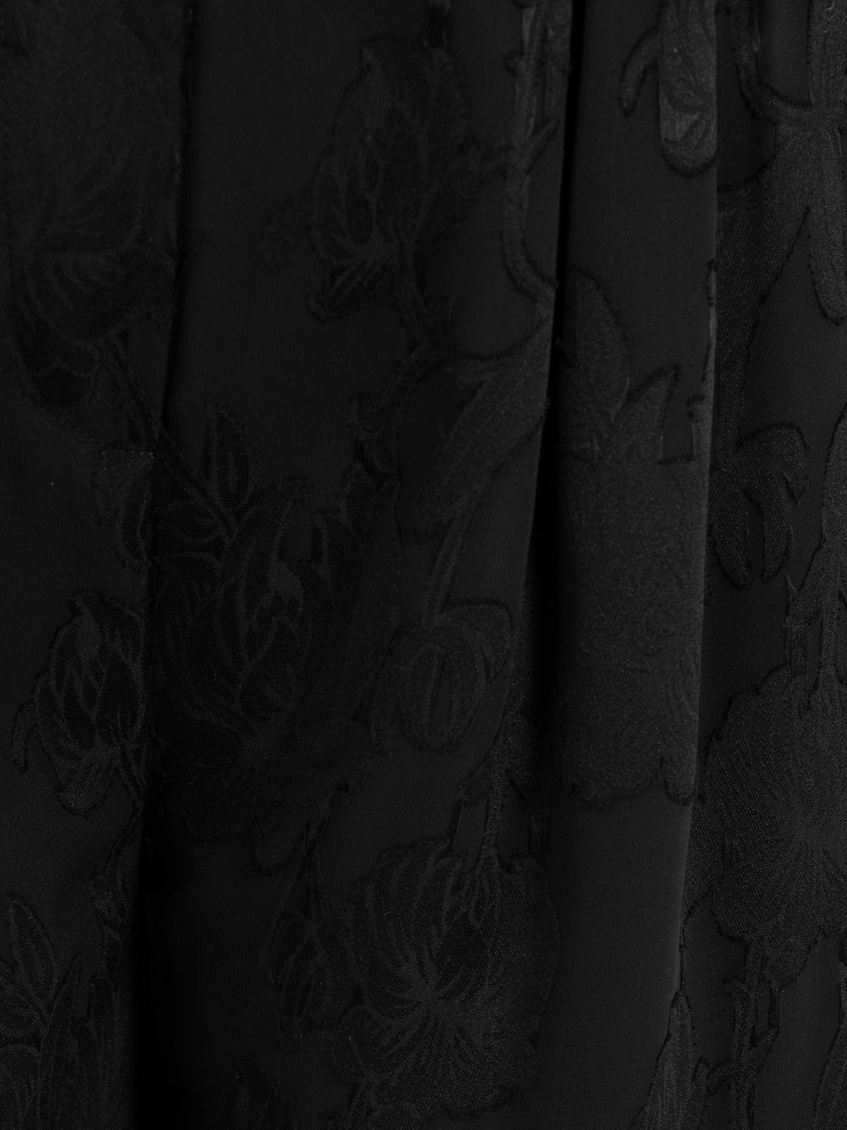 Anaya With Love Recycled Black Floral Burnout High Waist Wide Leg Trousers