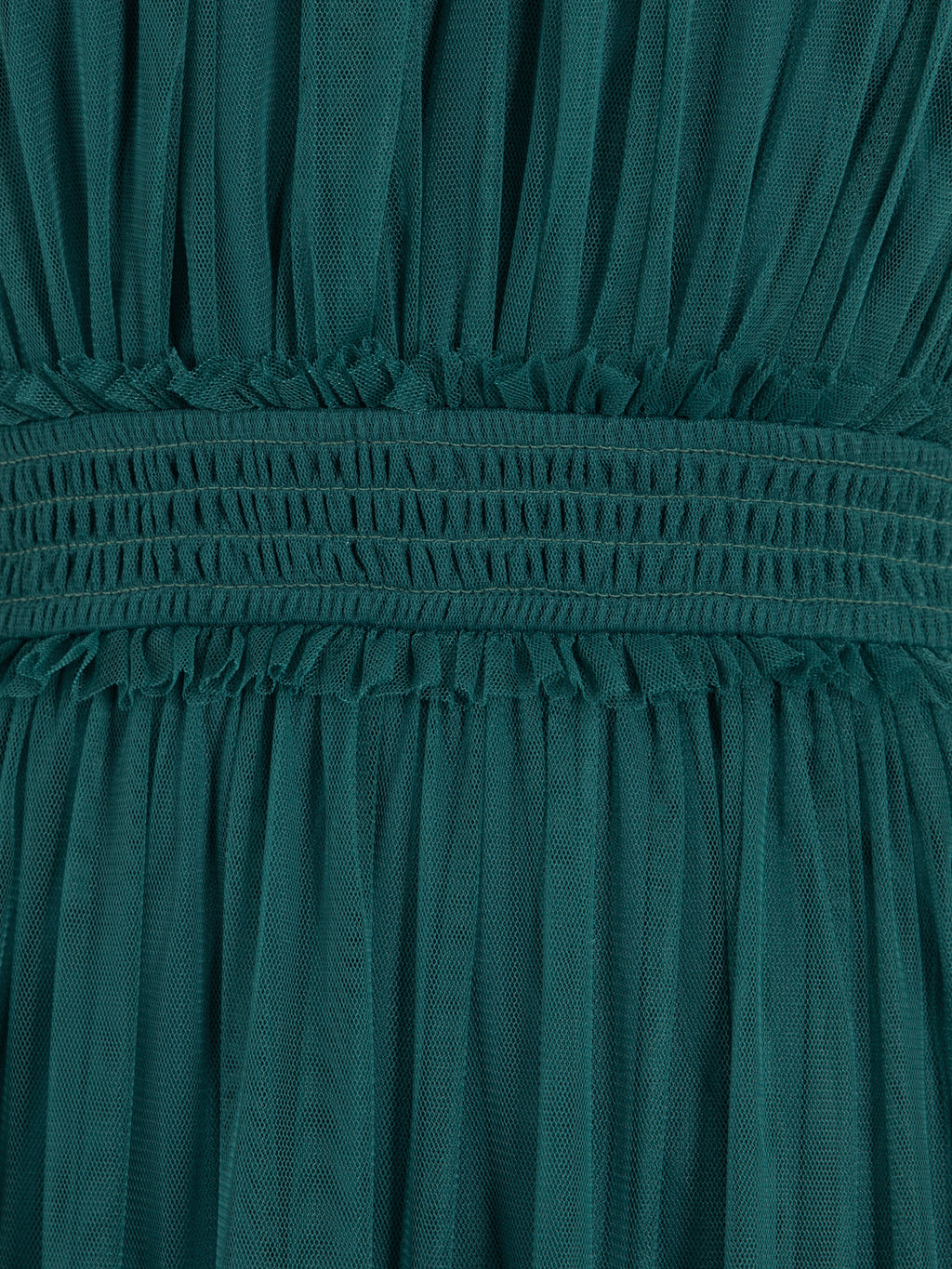 Anaya With Love Recycled Teal Halter Neck Tiered Maxi Dress