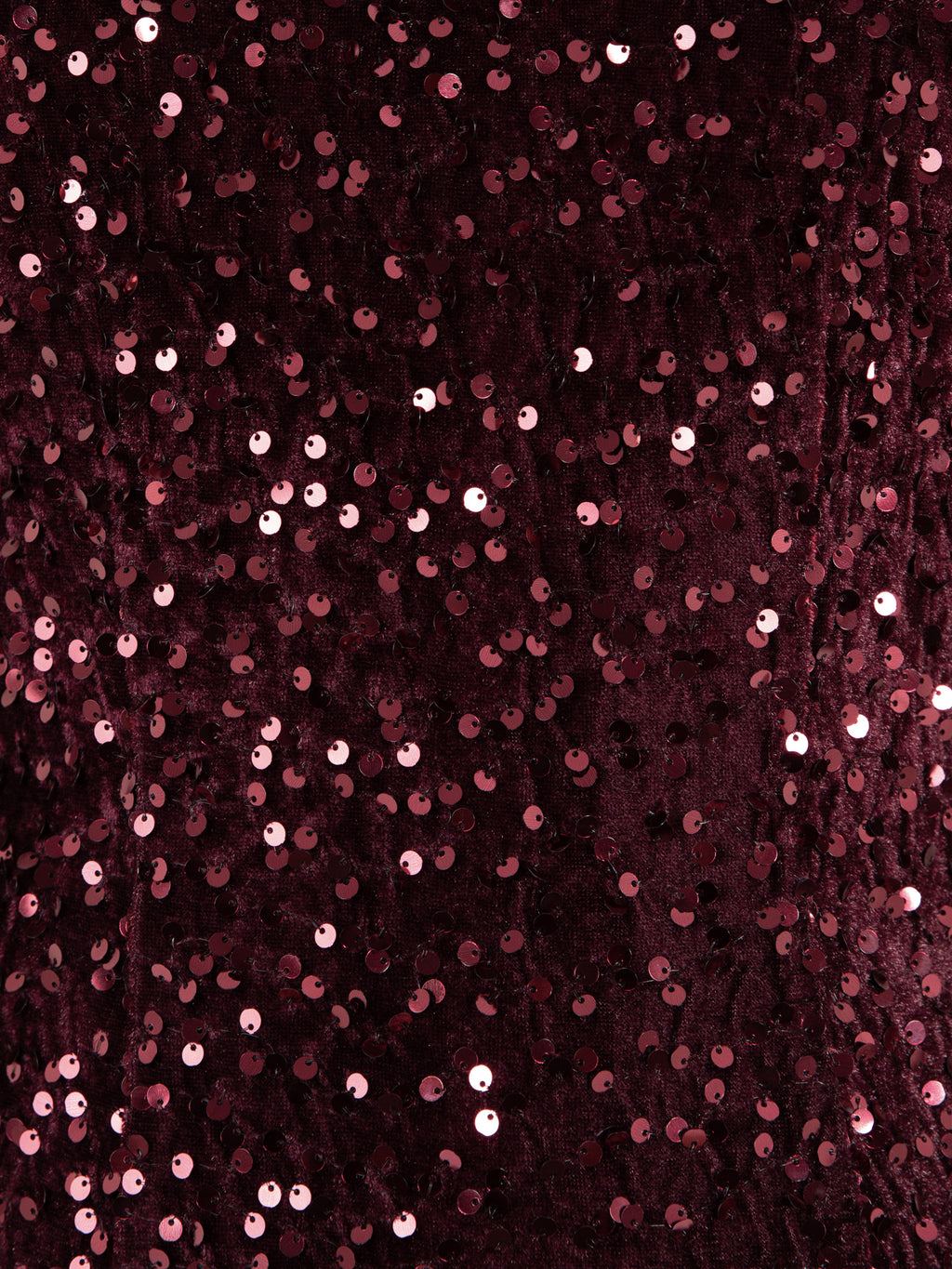 Lovedrobe Berry Embellished V-Back Velvet Bodycon Mini Dress