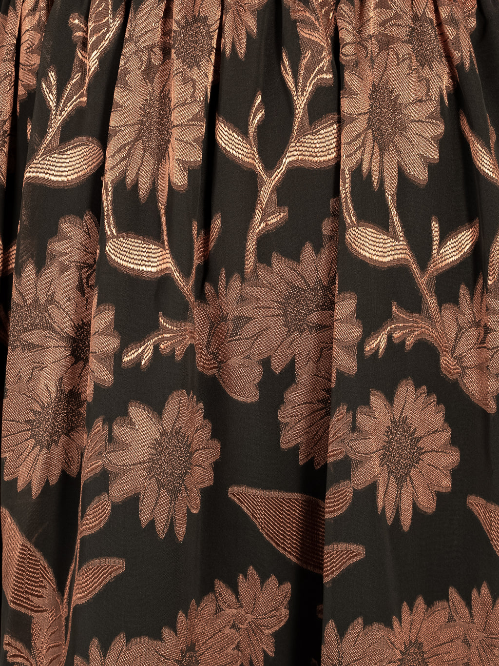 Lovedrobe Floral Jacquard Faux Wrap Long Sleeve & Tie Back Maxi Dress