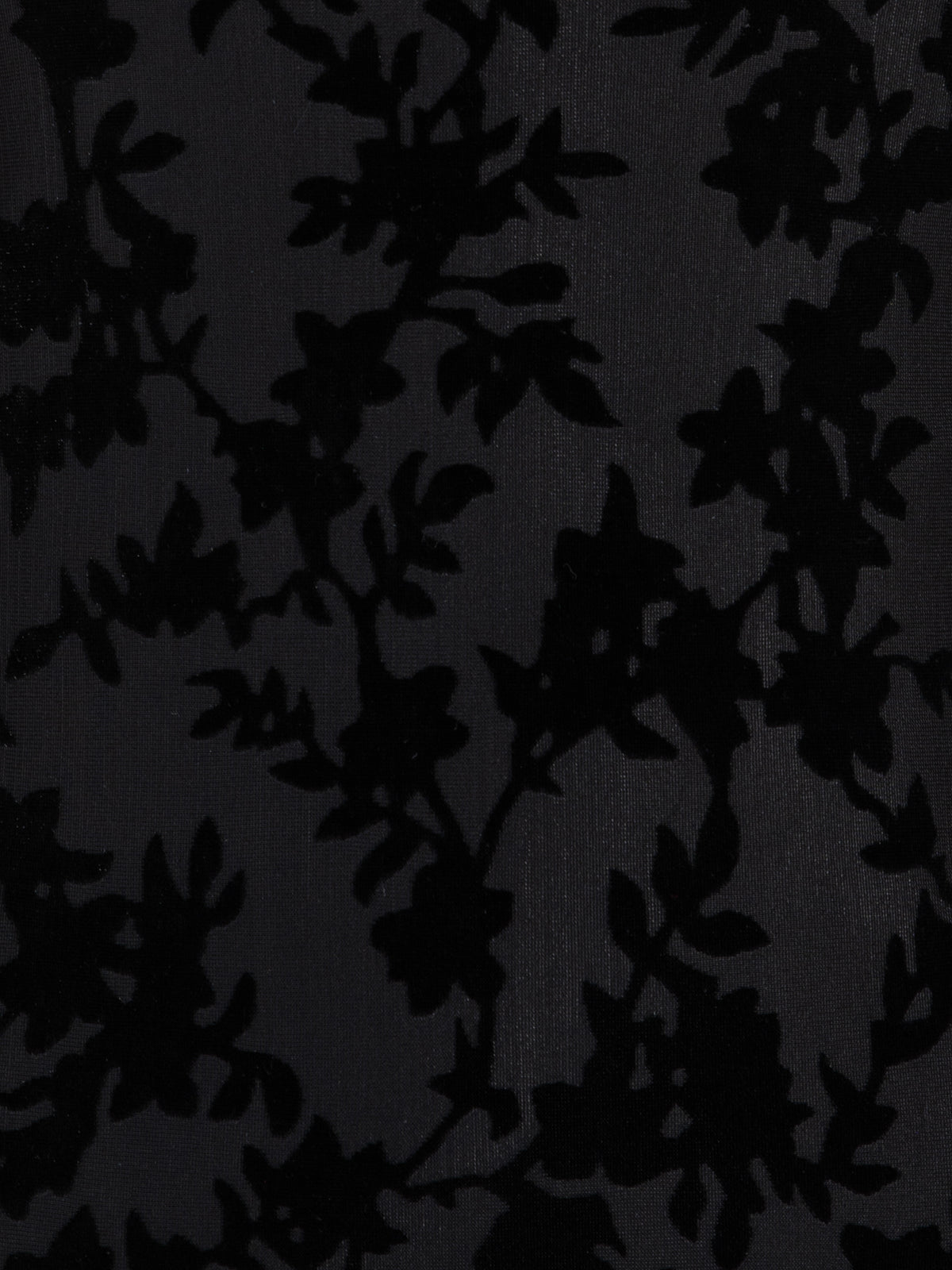 Maya Black Floral Velvet Burnout Bell Sleeve Maxi Dress