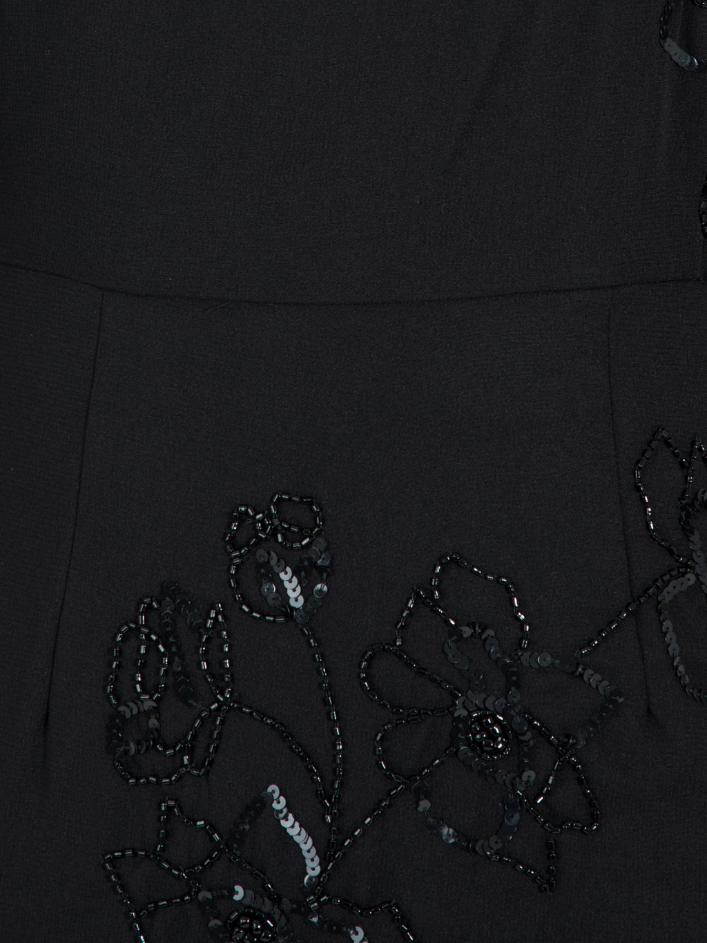 Maya Black Floral Embellished Angel Sleeve Maxi Dress