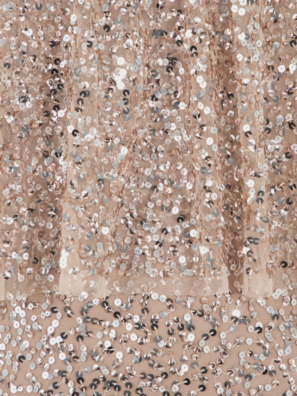 Maya Taupe Blush 2 in 1 Fully Embellished Bandeau Maxi Dress with Cape