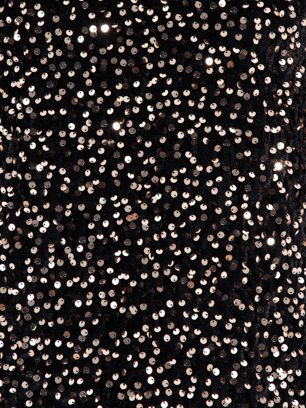 Lovedrobe Black Embellished Velvet Short Sleeve Boxy Top