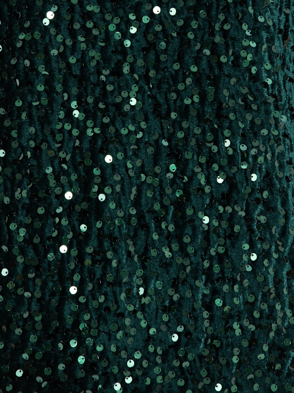 Lovedrobe Emerald Embellished Velvet Short Sleeve Boxy Top
