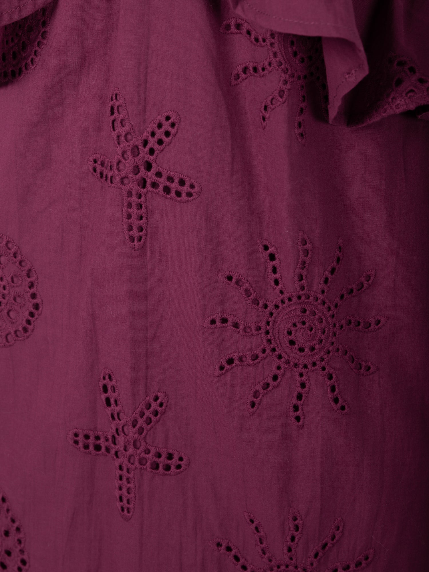 Maya Deep Pink Twist Front Broderie Midaxi Dress
