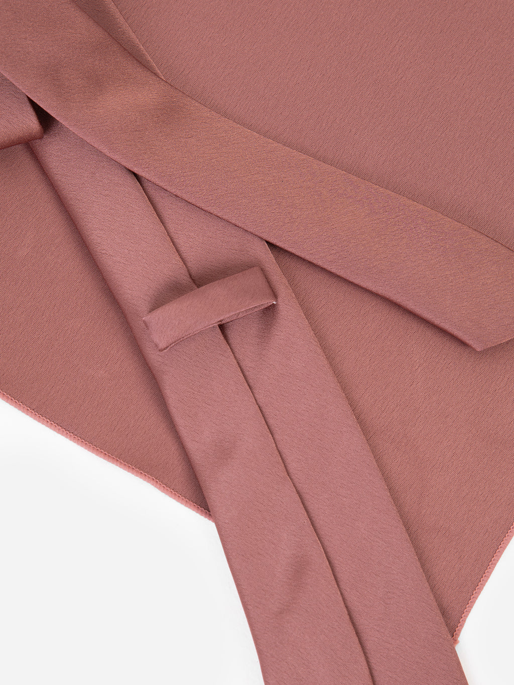 Copper Rose Satin Tie and Pocket Square Set