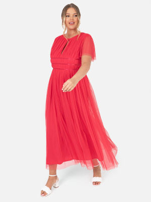 Anaya With Love Recycled Paradise Pink Midaxi Dress - PLUS SIZE Wholesale Pack